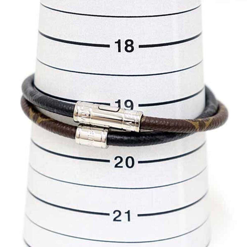 LOUIS VUITTON Black Monogram Charm Bracelet - Picture 5 of 6